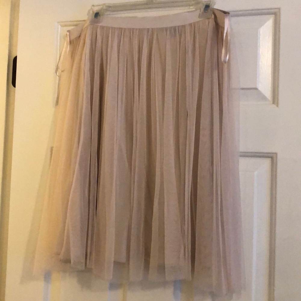 French connection light pink tool skirt